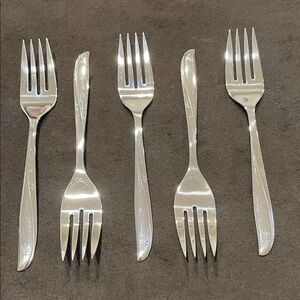 Vintage Oneida Community Twin Star Salad Forks